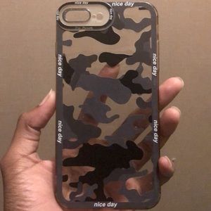 iPhone 8 pluse and 7 camo case clear